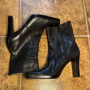 Nine West Black Heeled Boots